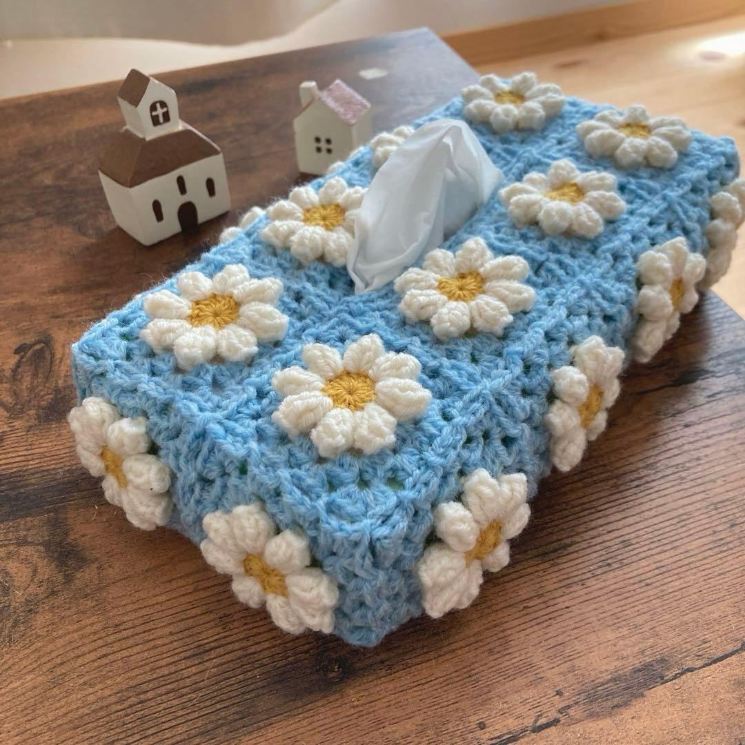 かぎ針編み＊ティッシュボックスカバー(57) - メルカリ