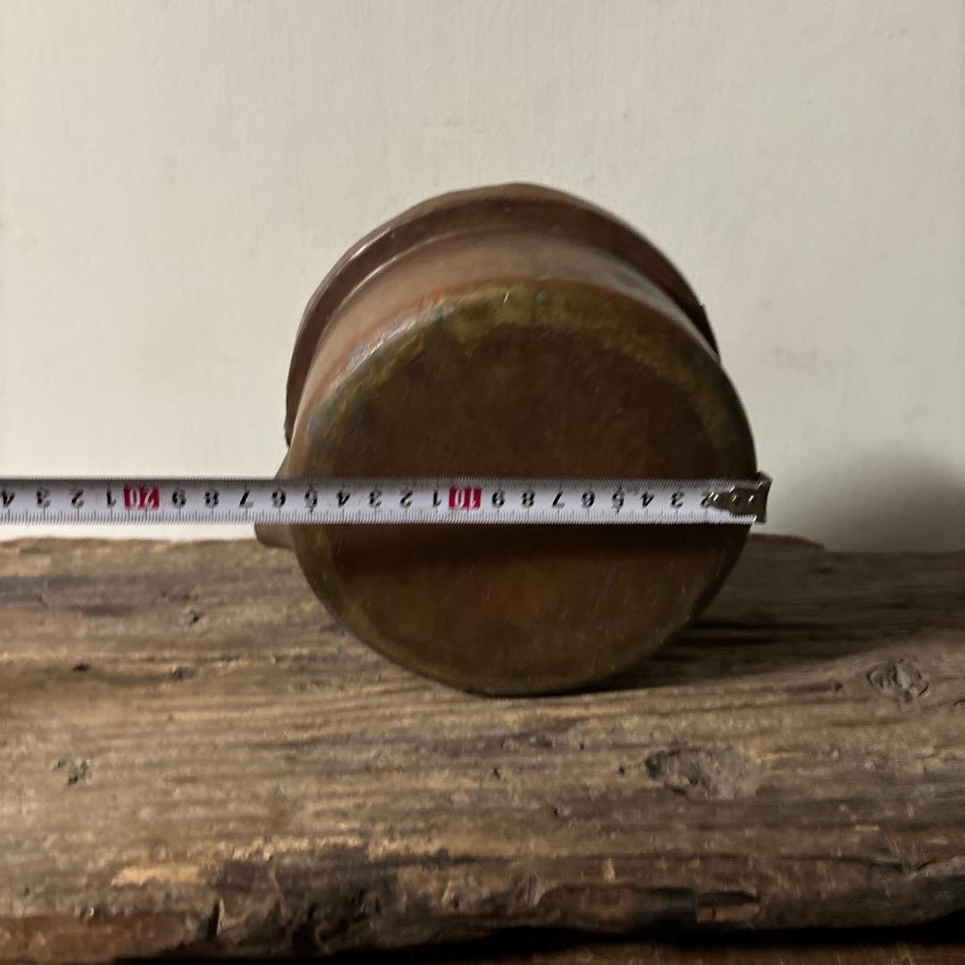 ヴィンテージ 通販ホビー・楽器・アート - シャビー 古い片口銅鍋 ⑥