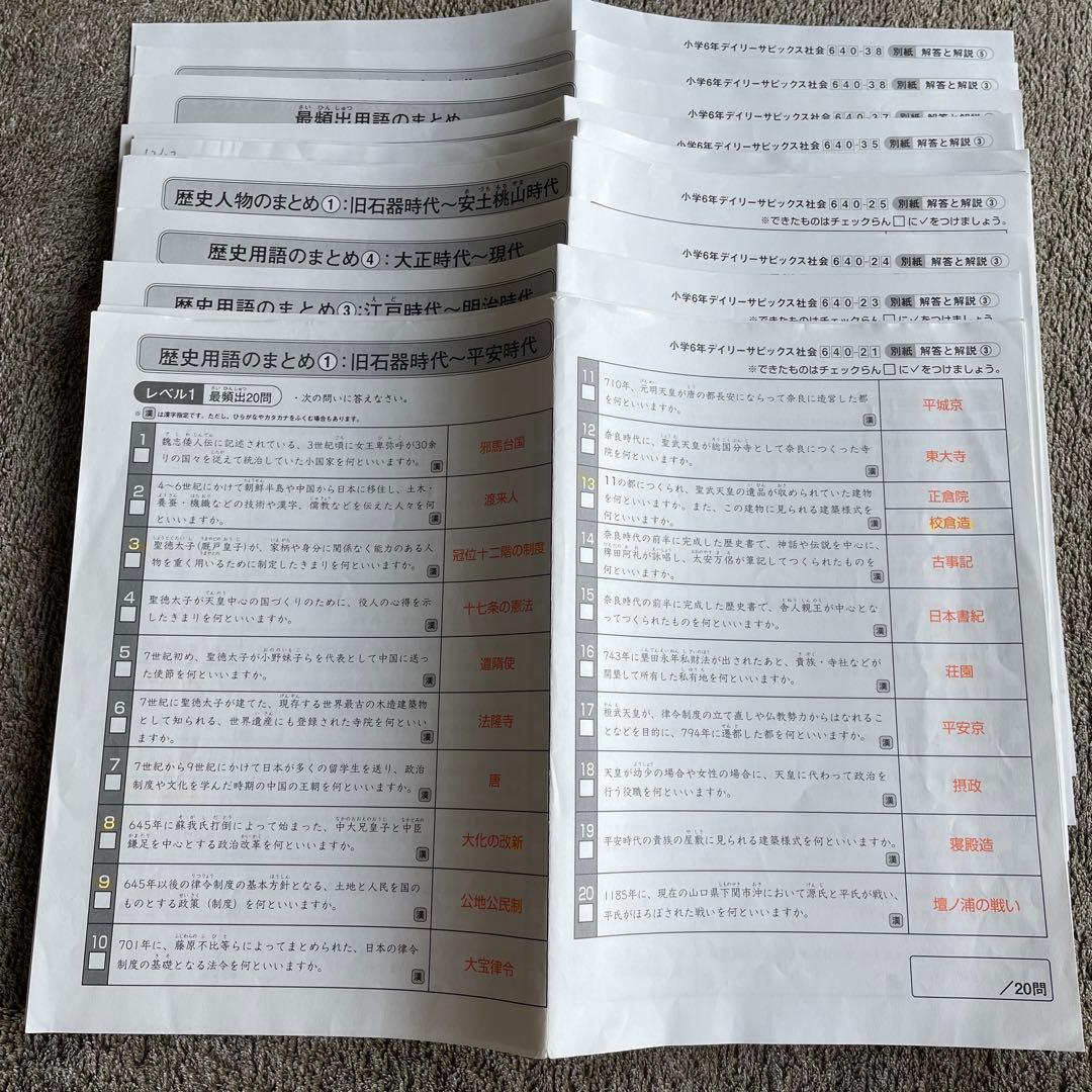 最新 サピックス 6年生 社会 表紙 夏講習 デイリーステップ ポイントの整理