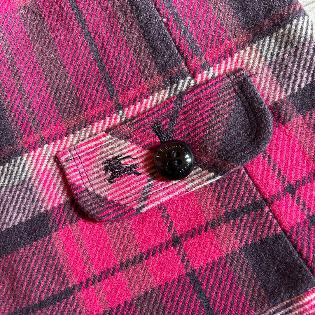 Burberry】バーバリー ノースリーブミニワンピース ピンク系チェック38