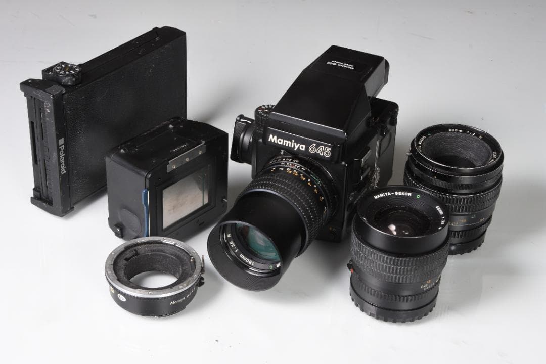 Mamiya 645 中判カメラセット レンズ2本付き ☆レンズセット☆ マミヤ Mamiya 645DF M18デジタルパック ブラック