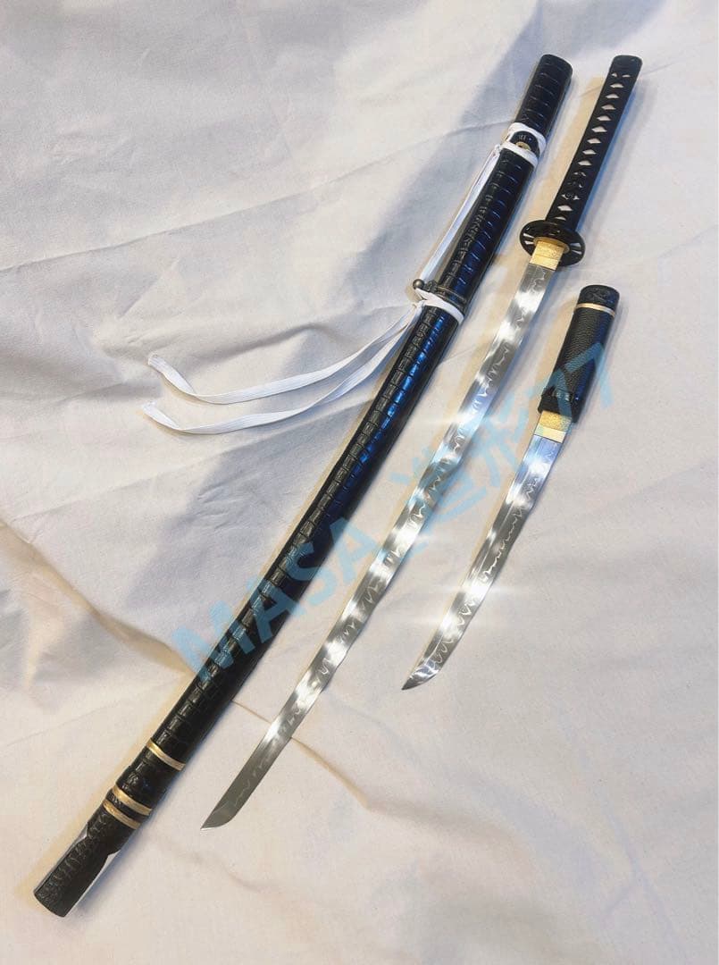 るろうに剣心 四乃森蒼紫 御庭番式小太刀二刀流 鑑賞用模造刀 現状品