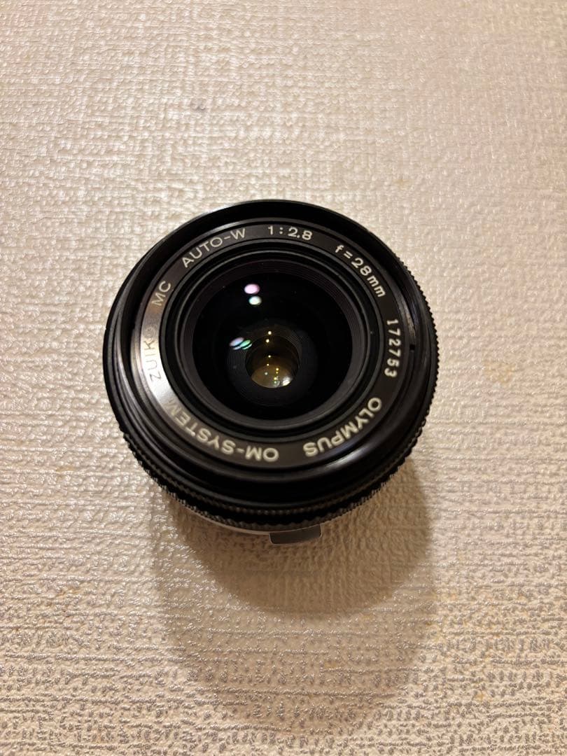 整備品OLYMPUS OM-SYS ZUIKO AUTO-W 28mm f2.8 OLYMPUS MC AUTO-W 28mm F2 レンズ内カビ掃除、分解修理、清掃
