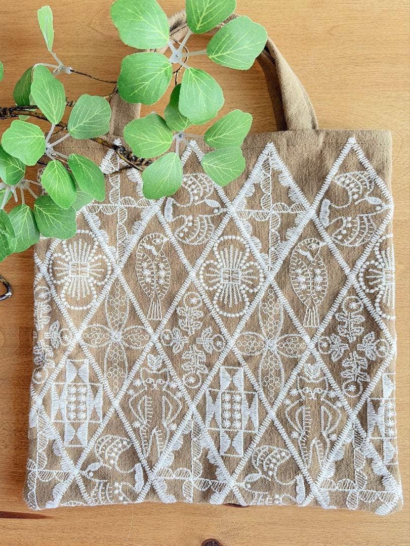 ハンドメイドお散歩ミニトート⚘symphony⚘ex.minaミナペルホネン