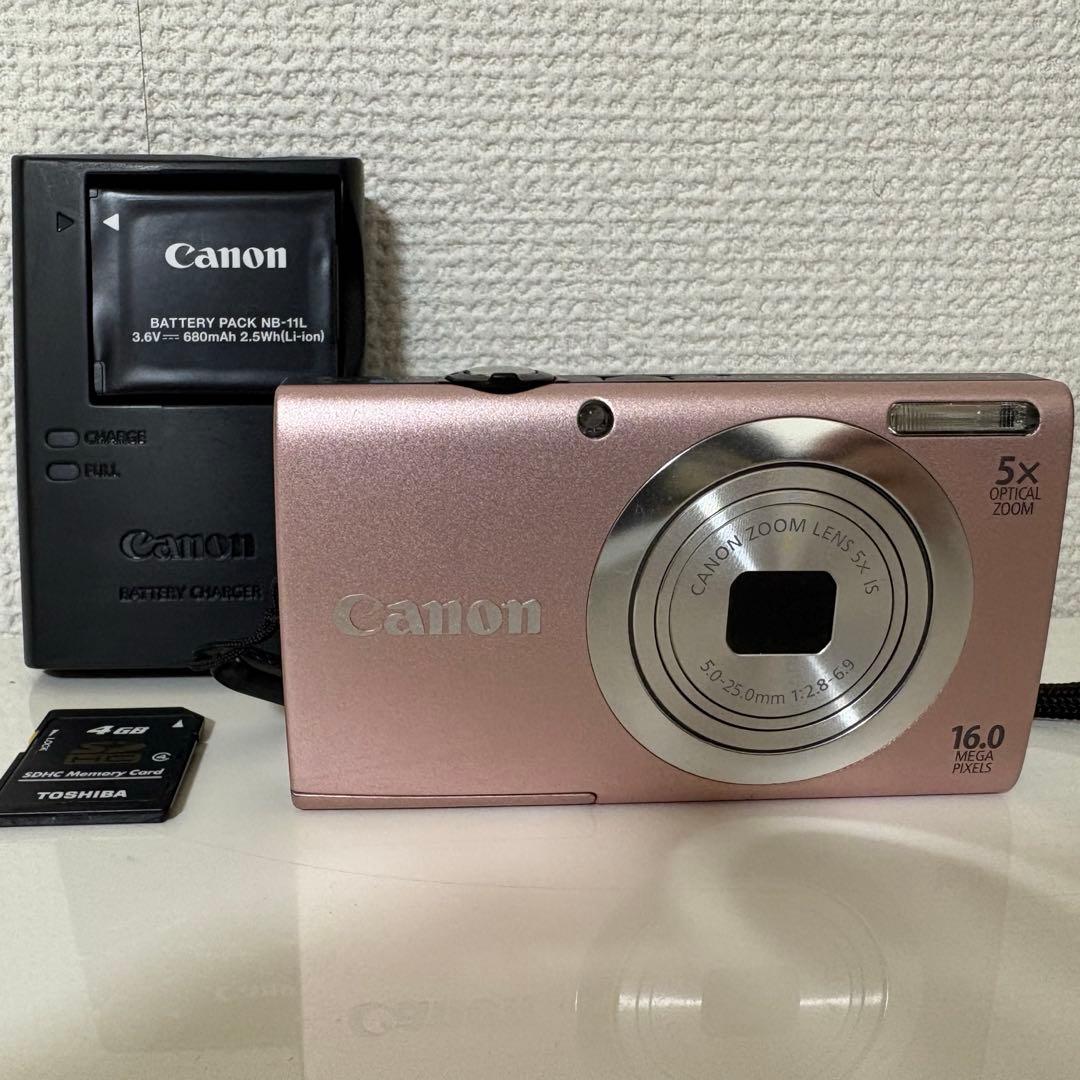 【らーめんさん専用】Canon PowerShot A2400 IS ピンク Canon PowerShot A2400 IS pink 16.0MP 5x Optical Zoom Digital