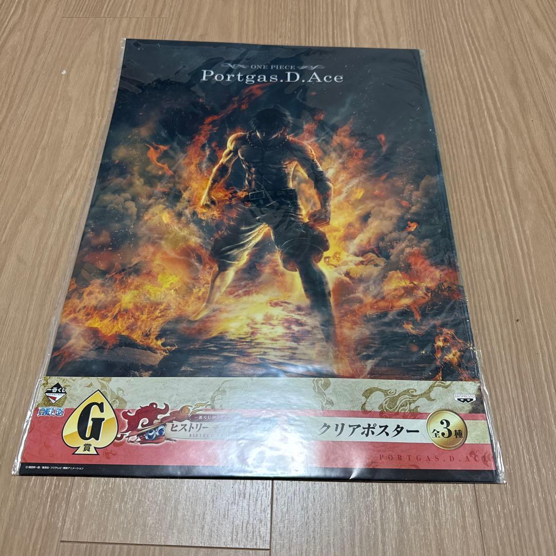 ONE PIECE Portgas.D.Ace クリアポスター - メルカリ