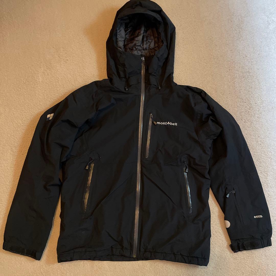 モンベル パウダーグライド パーカ Lサイズ ブラック - メルカリ