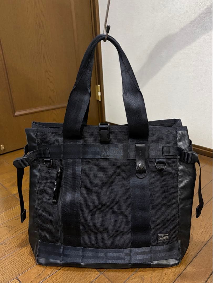 【ほぼ未使用】 PORTER ヒートトートバッグ PORTER ポーター ヒート 2WAYトートバッグ 703-07965 HEAT 吉田カバン
