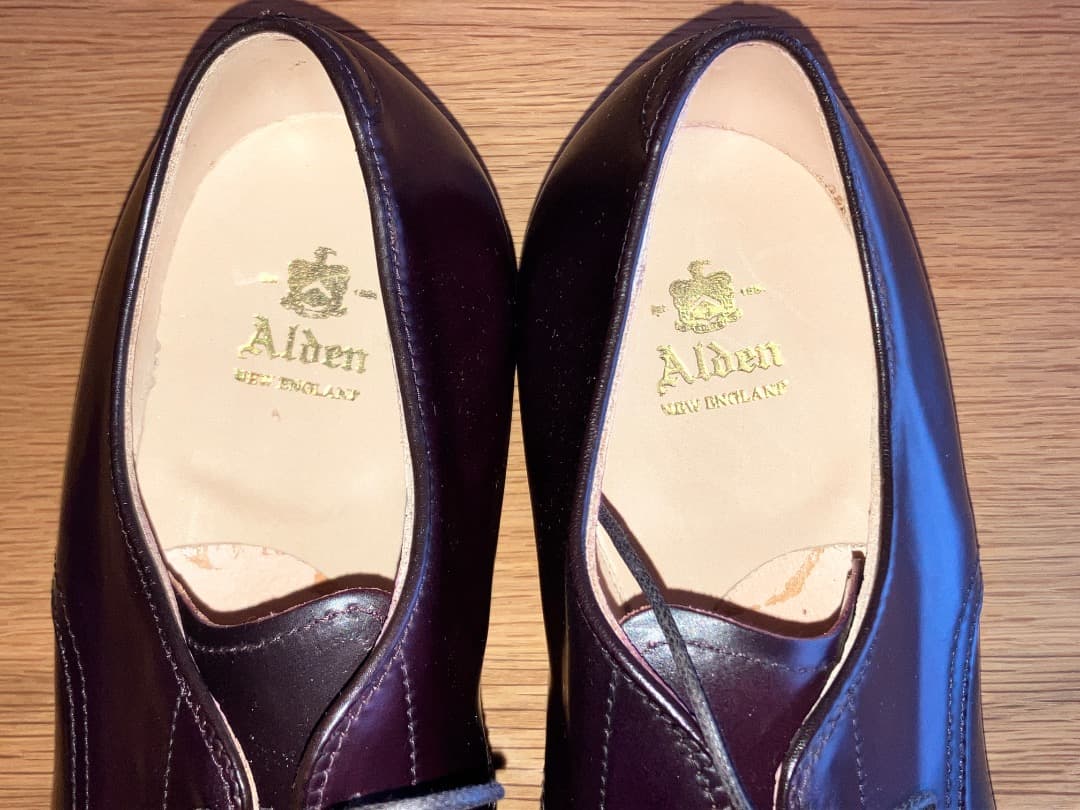 未使用 ALDEN 54321 US9.5D オールデン Vチップ コードバン - メルカリ