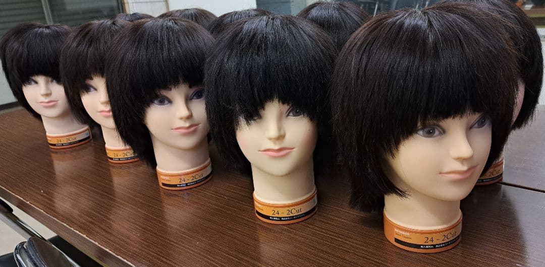 美容師国家試験 カット済みウィッグ10体 - メルカリ