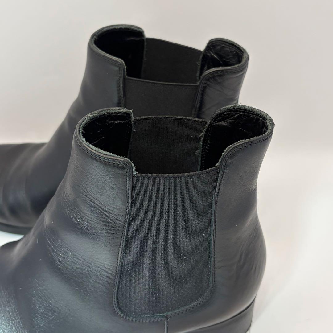 えいふりファビオルスコーニ サイドゴアブーツ 黒 37 23.5cm