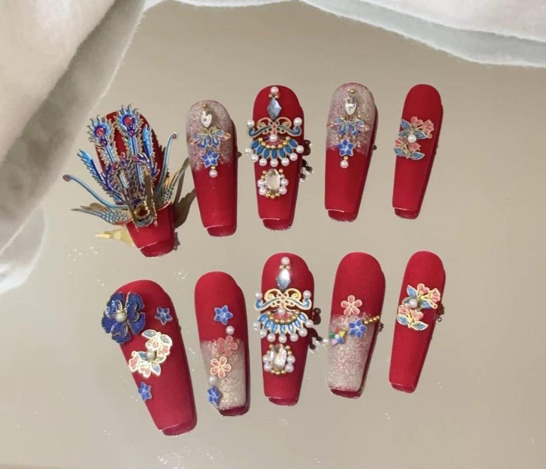 S-Size 現品 Yuri_0031 マット｜ドラゴンデコ｜フラワー｜豪華