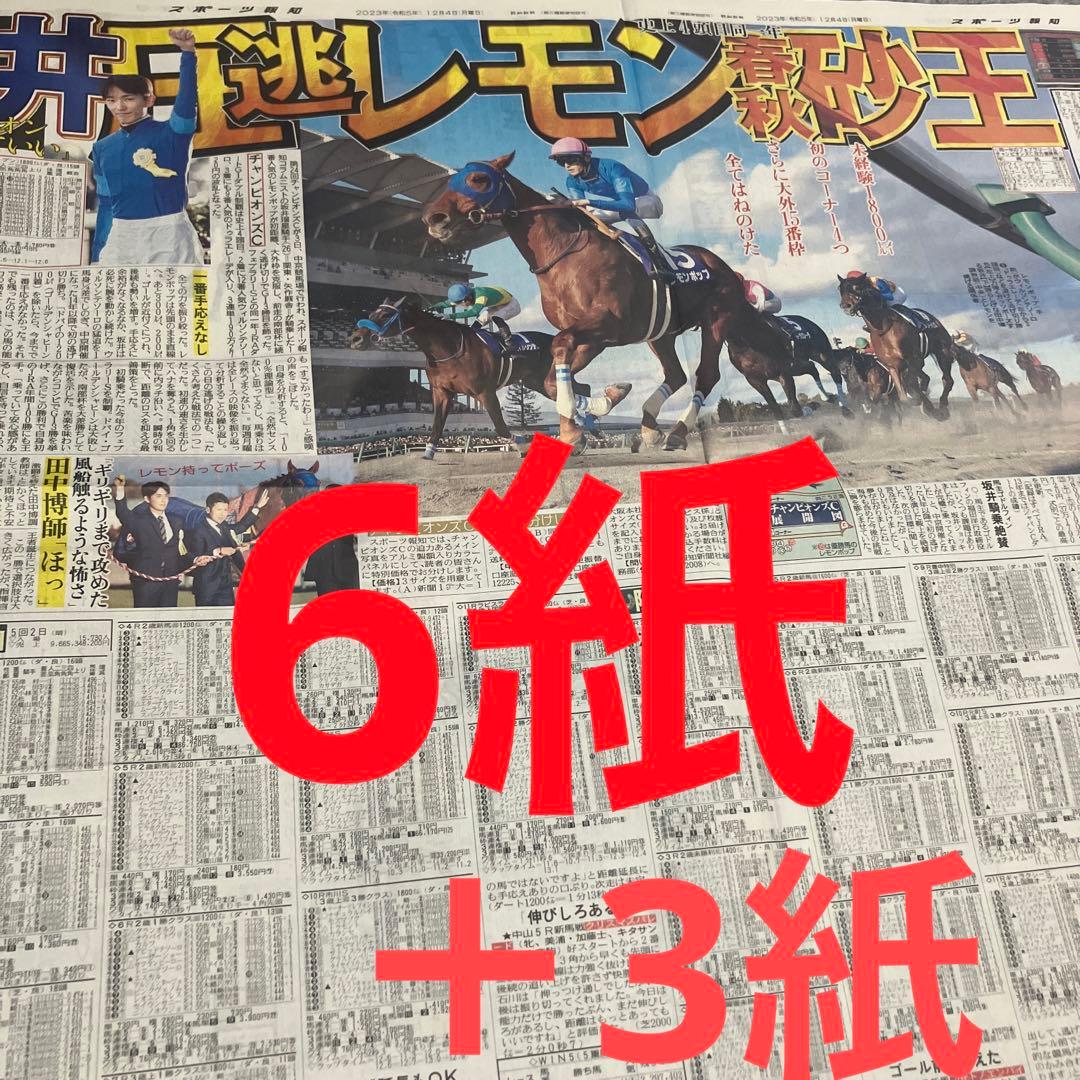 競馬 G1チャンピオンズカップ レモンポップ スポーツ新聞6紙 イク