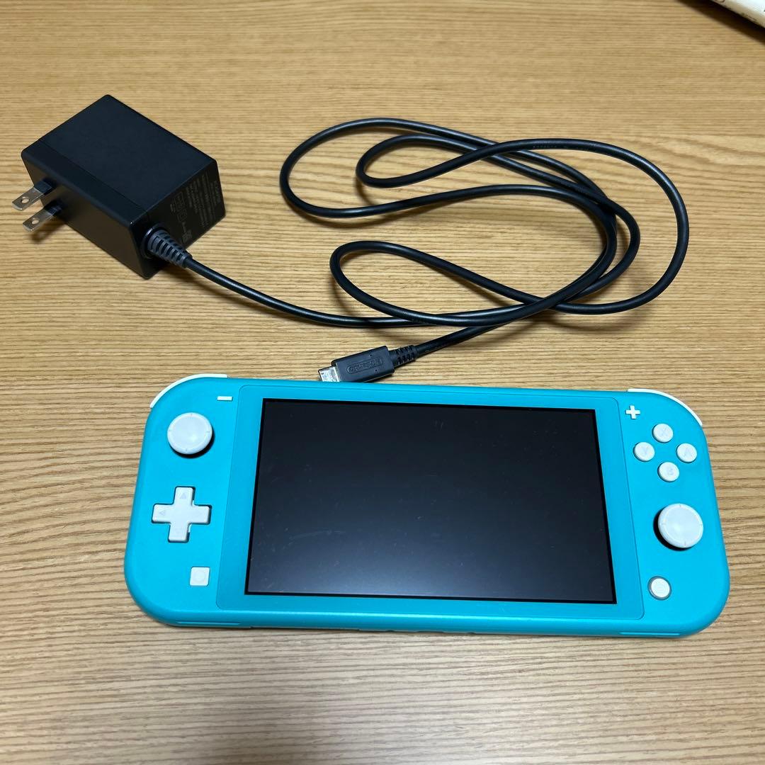 Nintendo Switch Lite 箱なし　充電器付き 完動品・欠品無し】Nintendo Switch Lite ターコイズ 充電器付 箱付