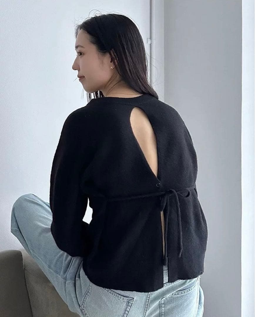 広瀬すず×CLANE W FACE CENTER SLIT KNIT TOPS - メルカリ