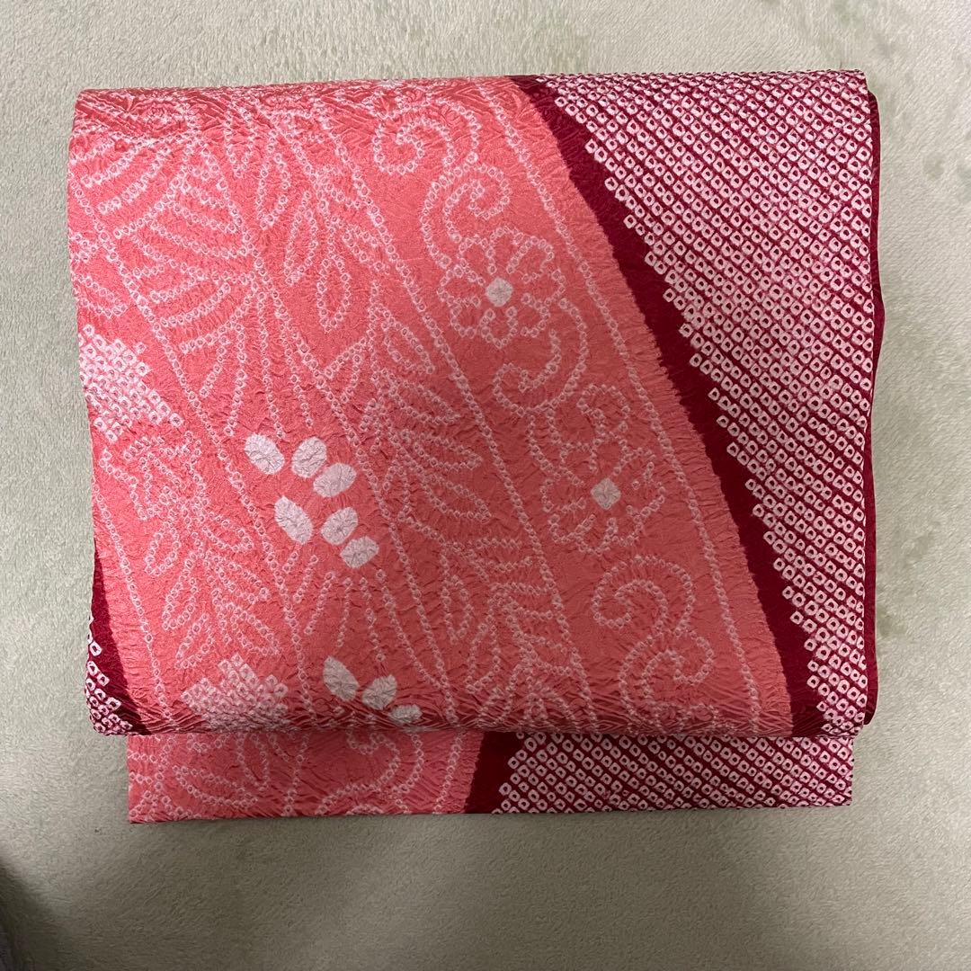 名古屋帯 藤娘きぬたや謹製 名古屋帯 名古屋仕立て 帯 鹿の子絞り