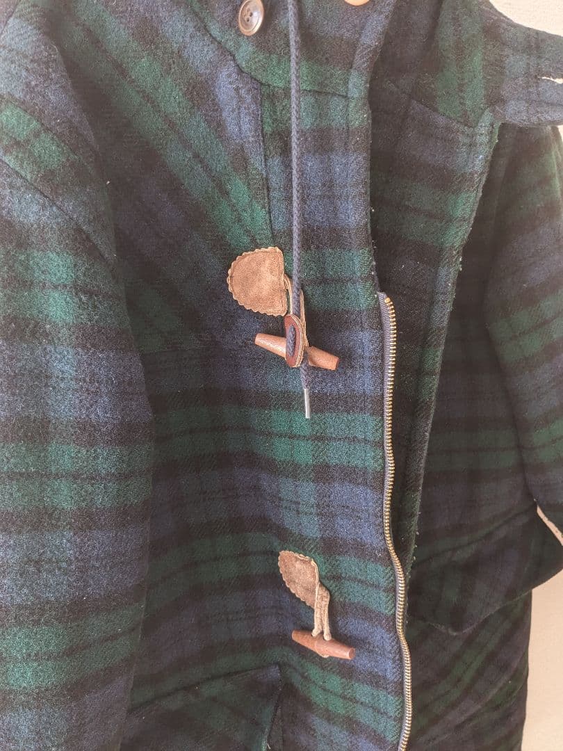 【chack】L.L.Bean チェック柄ダッフルコート MEDIUM