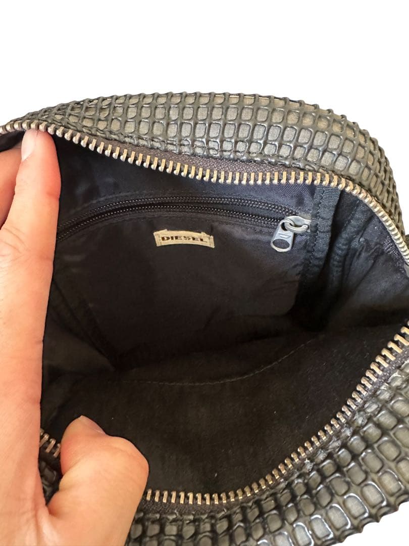 DIESEL ブラック ショルダーバッグ y2k - メルカリ