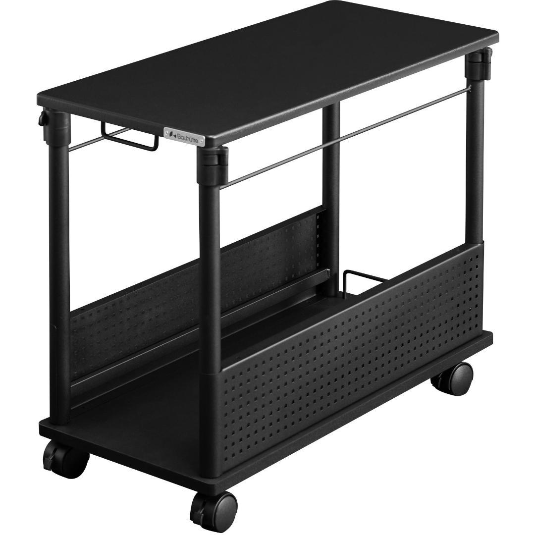 Bauhutte バウヒュッテ PCワゴン パソコンラック BHD-670H Bauhutte(バウヒュッテ) ワゴン BHD-670H-BK ブラック 幅67cm 昇降式