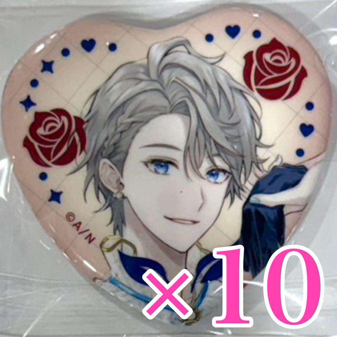 にじさんじ Rose Valentine ︎ハート型缶バッジ ノーマル 甲斐田晴