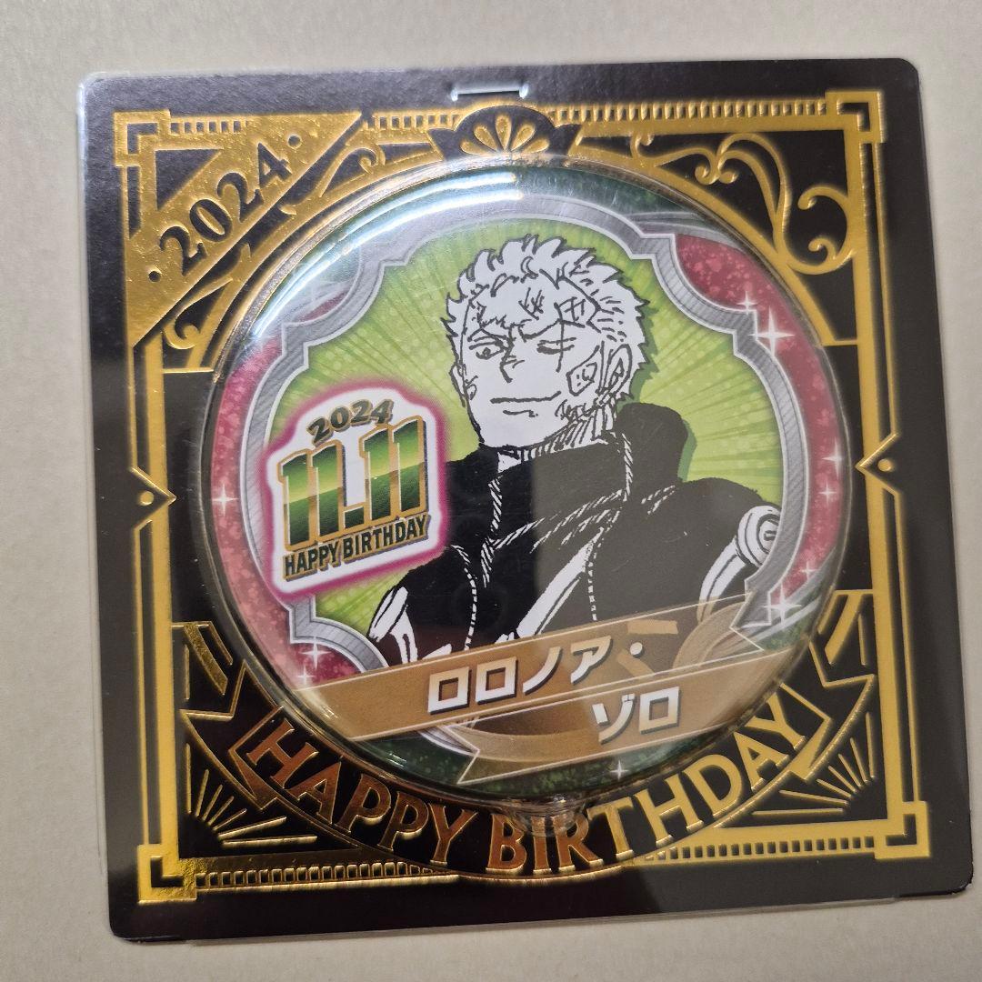 ONE PIECE バースデイ 名場面ジオラマフィギュア ゾロ 缶バッジ - メルカリ