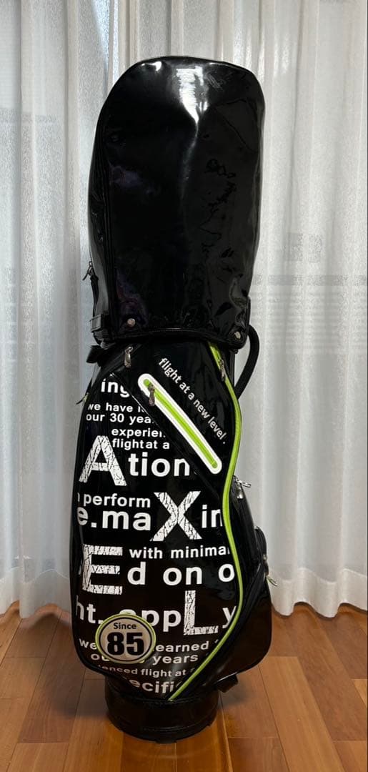 値下！ゴルフ キャディバッグ アクセル メンズ エナメル系 AXEL - メルカリ