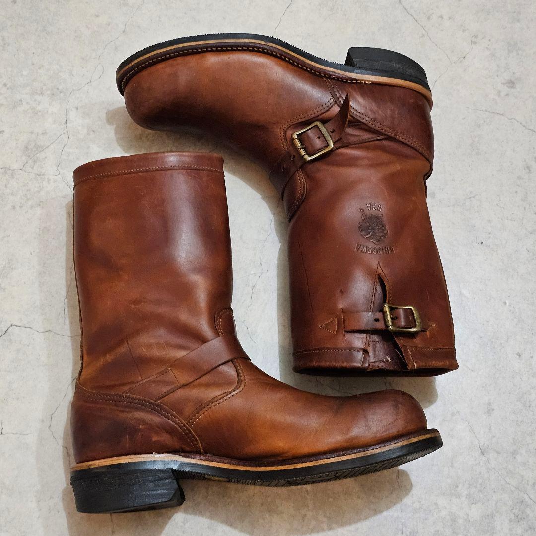 【9.5E 白タグ】 Chippewa チペワ エンジニア 91066