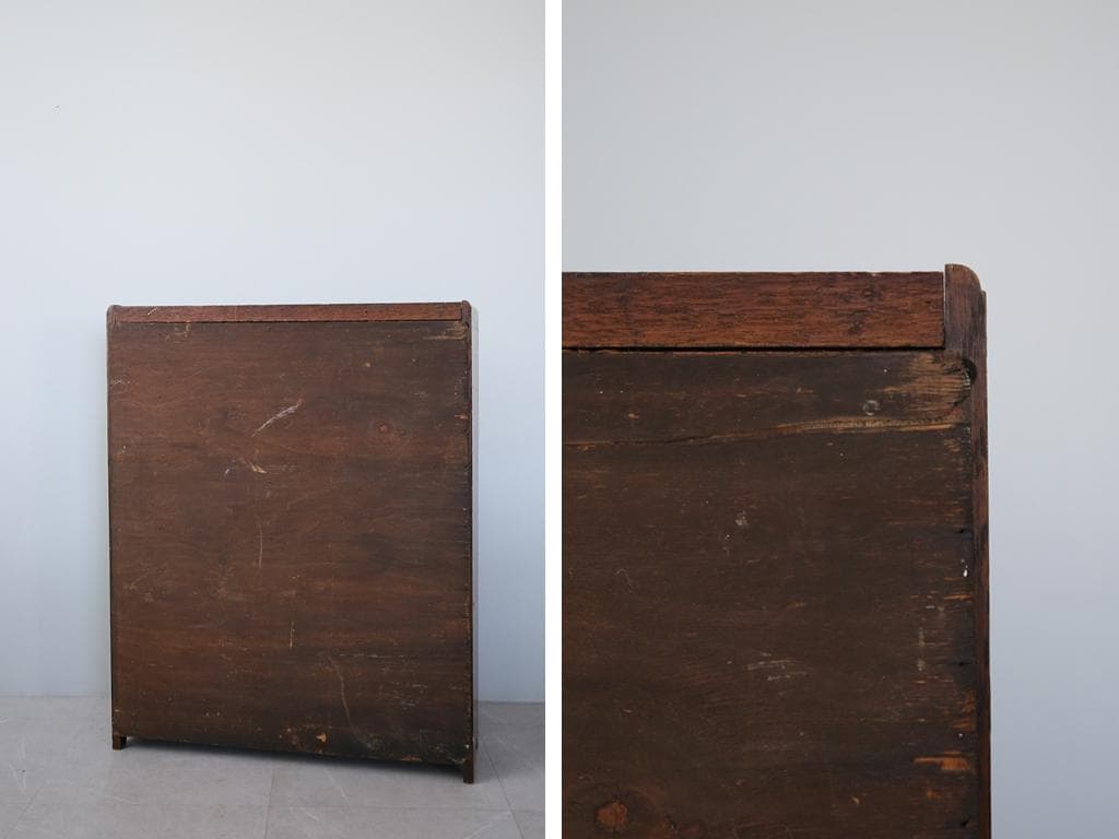 英国アンティーク木製ブックシェルフ/本棚/食器棚/飾り棚/収納ラック