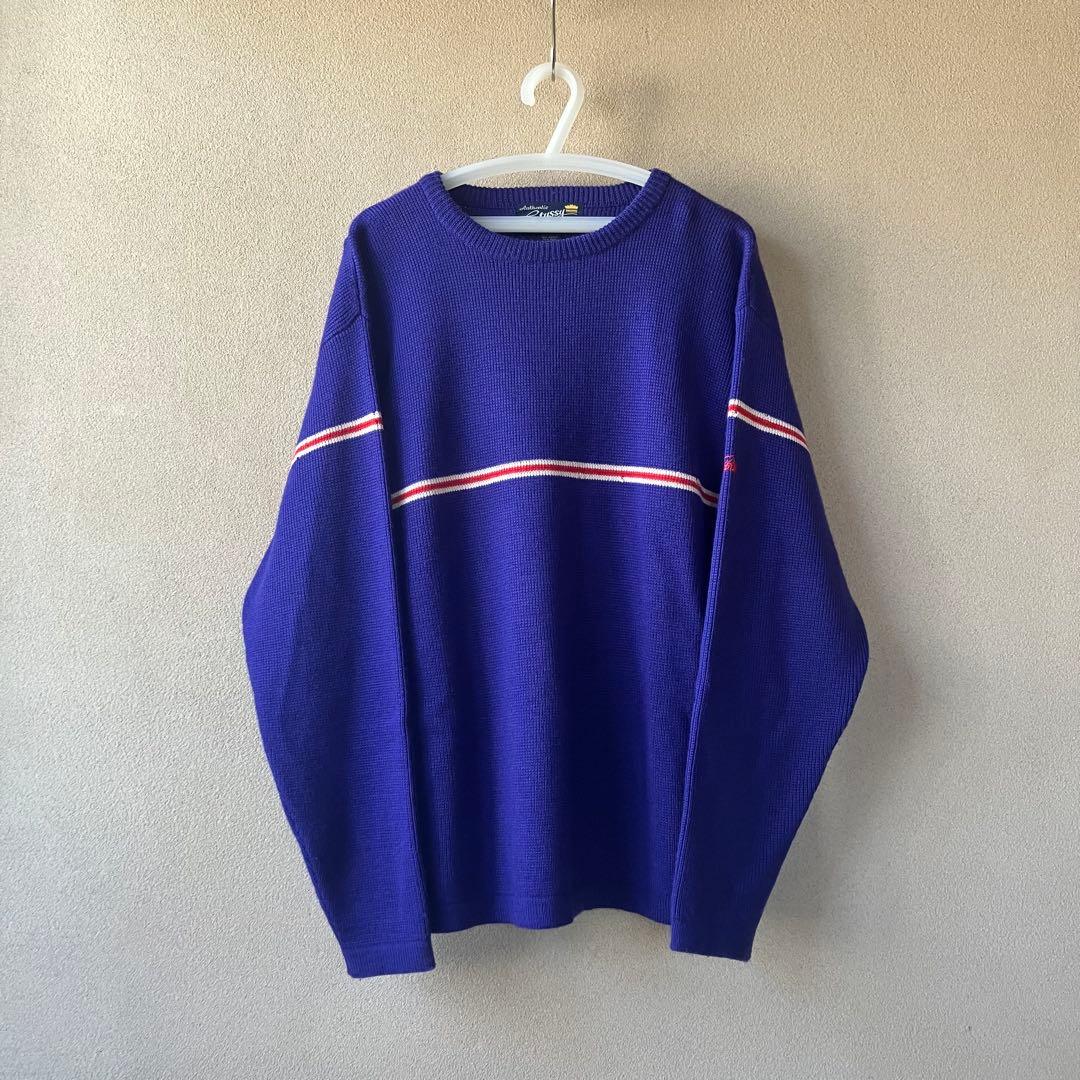 初期 80s 90s old stussy ニット 王冠タグ vintage - メルカリ