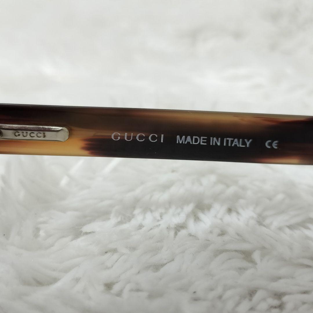 GUCCI デミブラウン サングラス オーバル 135 GG2415/S - 小物