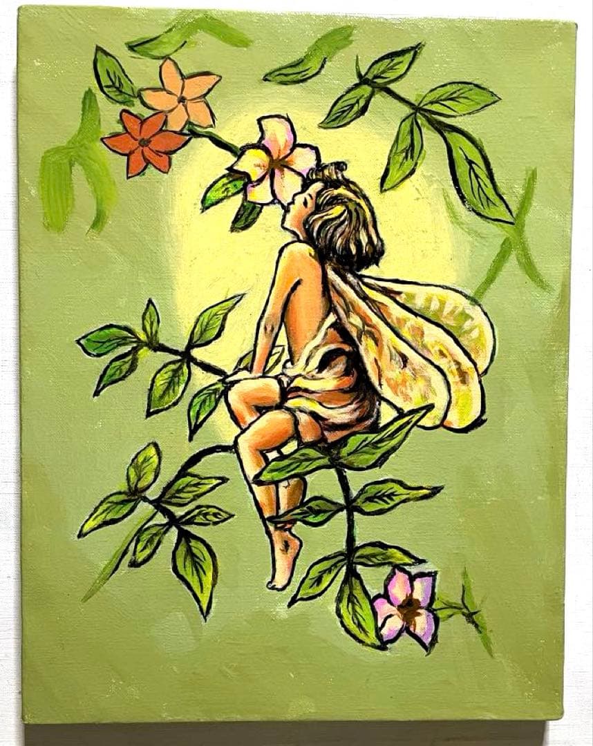 油彩画 ✨合掌作り✨山村風景 F10サイズ