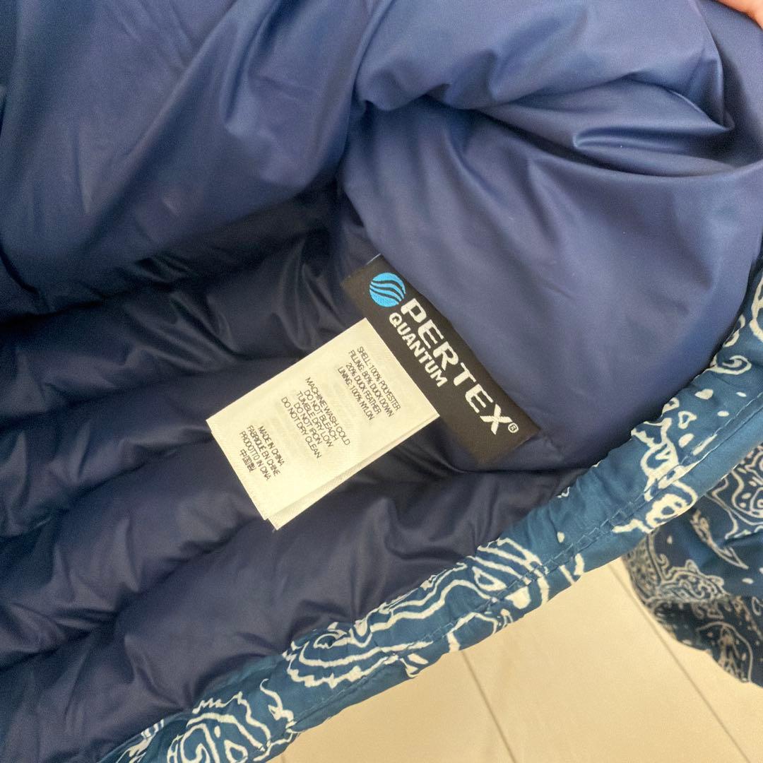 supreme micro down ペイズリー柄 ブルー Sサイズ - メルカリ