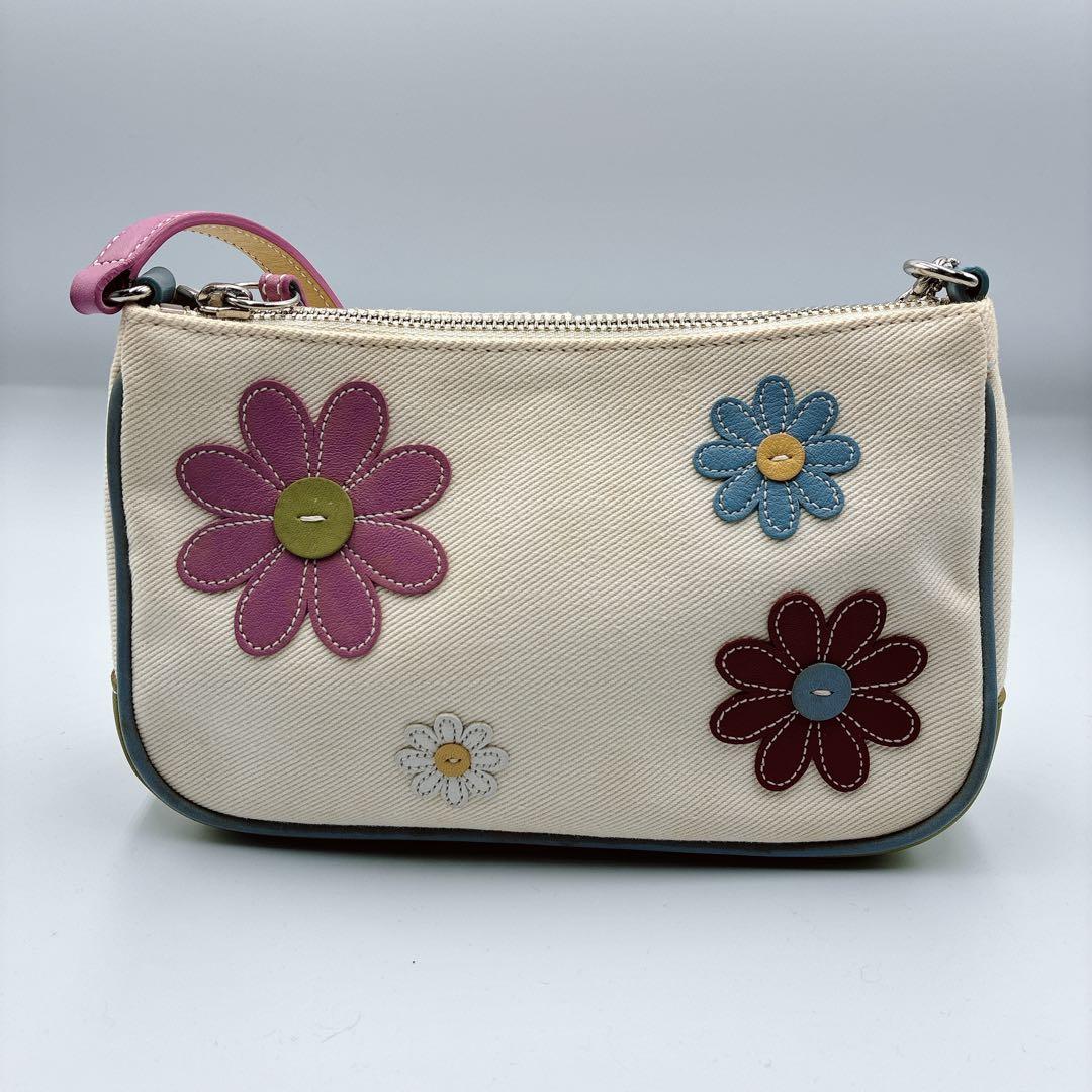 希少⭐️COACH コーチ アクセサリーポーチ 渋谷限定 フラワー