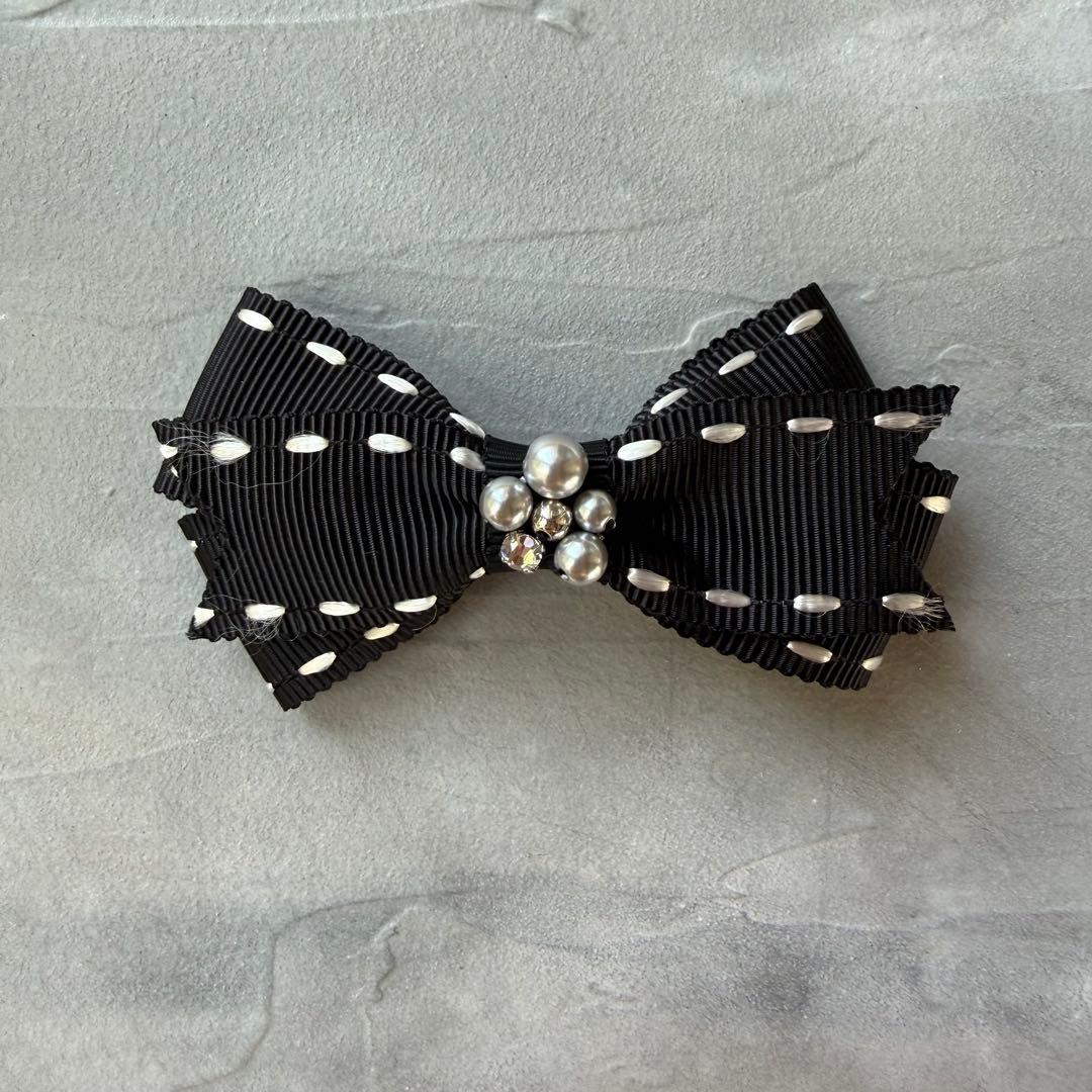 ルネ リボンブローチ 黒 - メルカリ