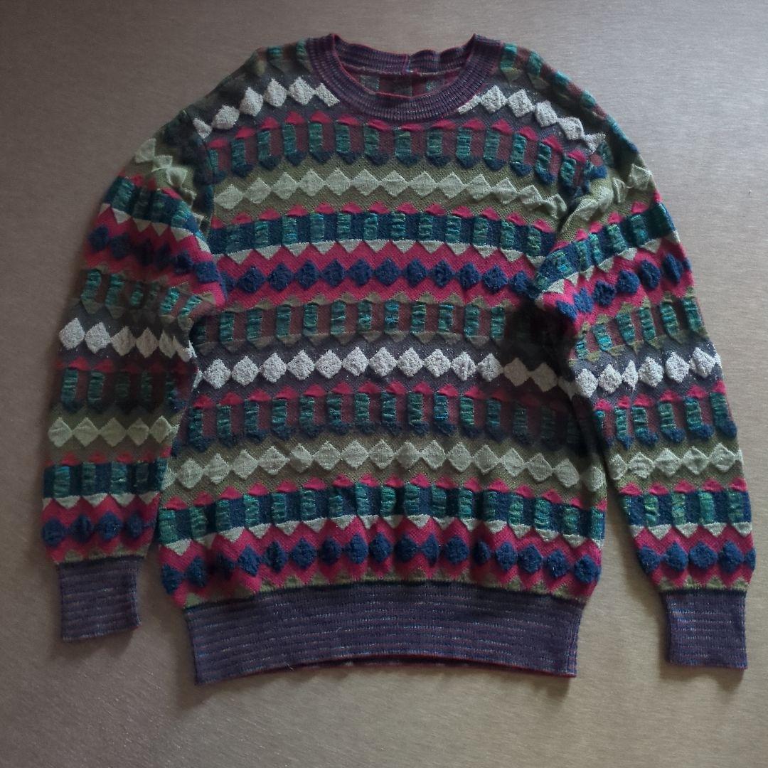 イタリア製 MISSONI SPORTマルチカラーセーター 総柄 - メルカリ