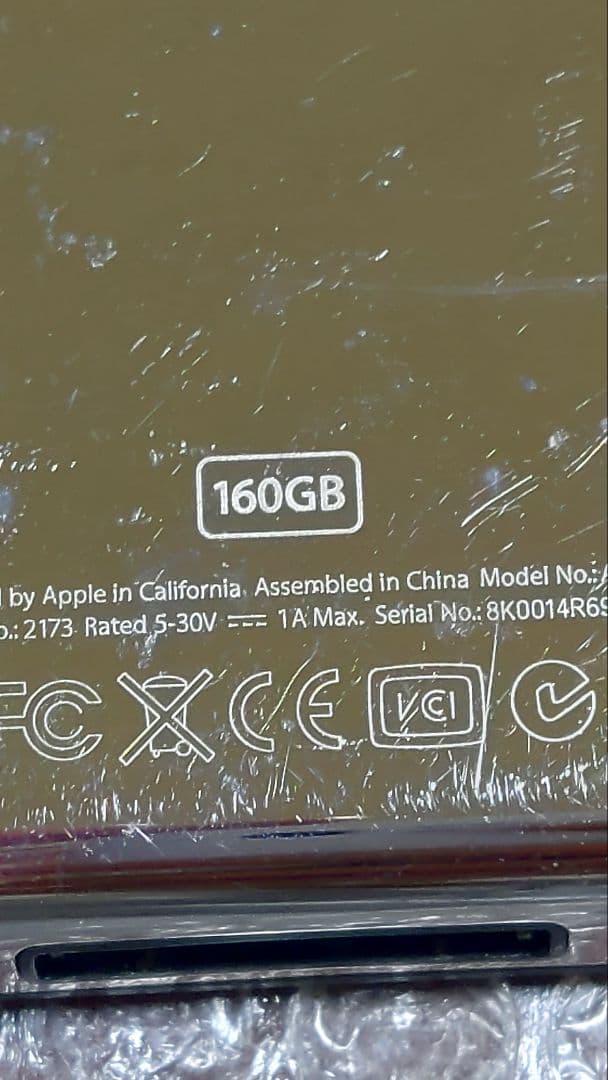 アイポッドクラシック 第6世代 A1238 160GB ジャンクナンバー1274