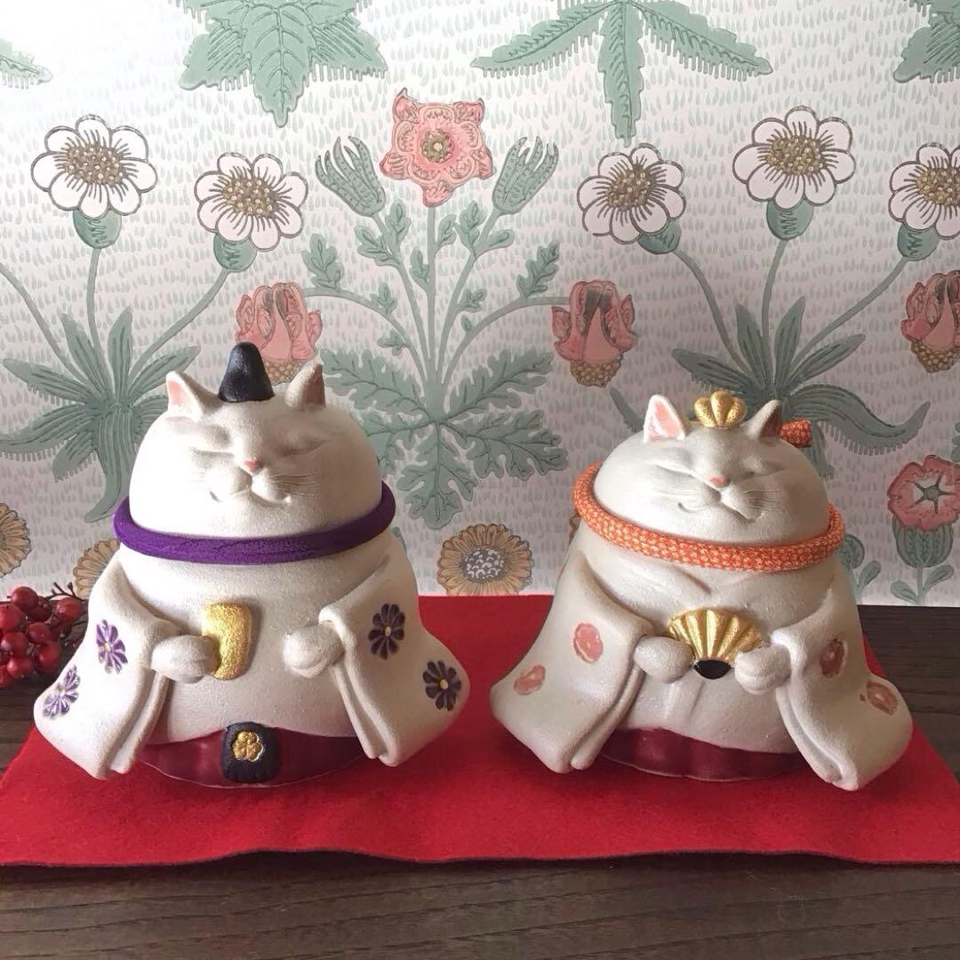 とう　だるま猫雛 ➄だるま猫雛 m(*´꒳`*)m ※首輪付き - メルカリ