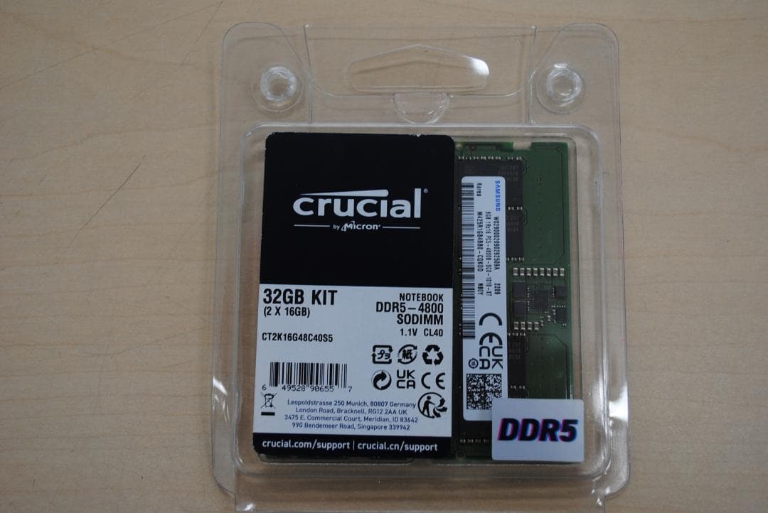 [1269]Crucial 32GB DDR5 メモリーキット (2×16GB) Crucial Pro 32GB DDR5 RAM Kit (2x16GB), 6000MHz (or 5600MHz or