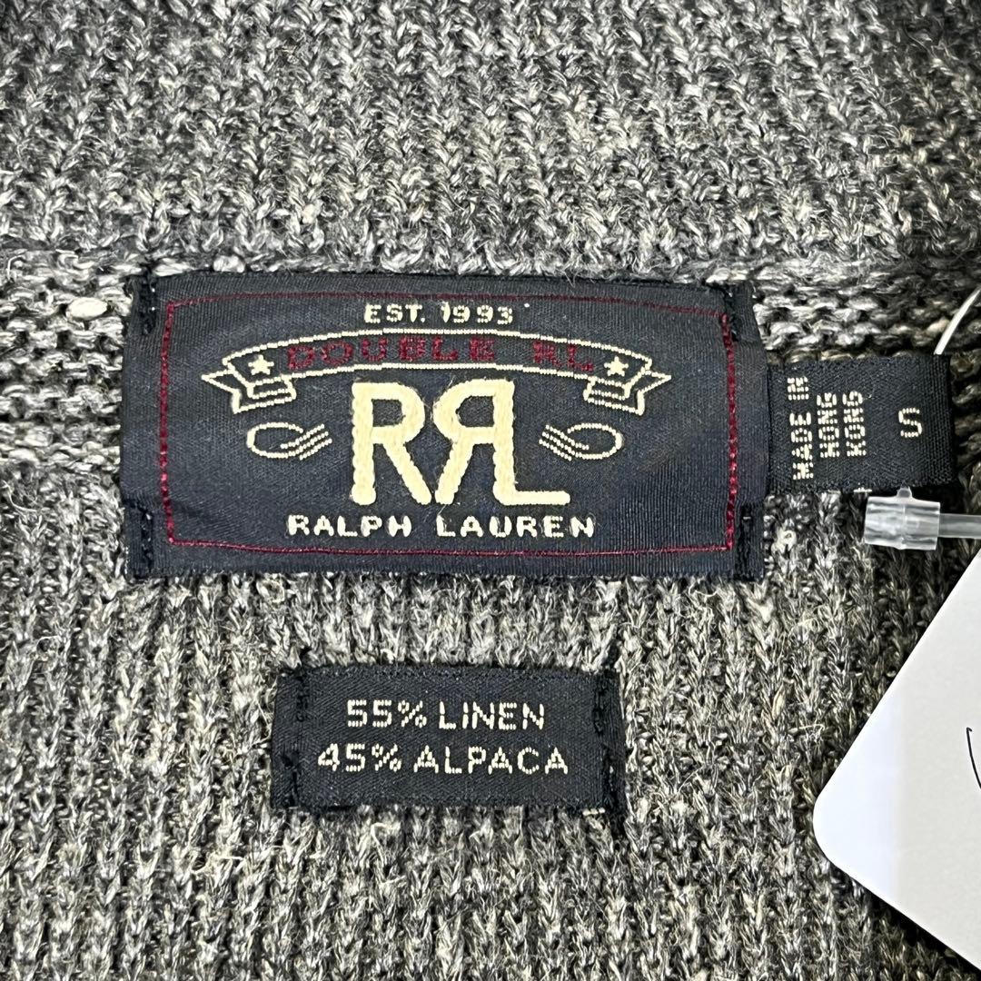 RRL ドライバーズニット アルパカ リネン S グレー ヴィンテージモデル