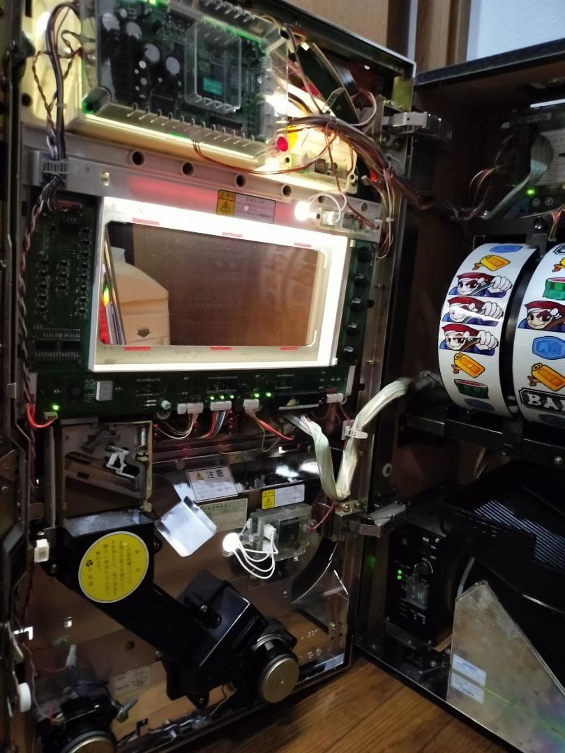 パチスロ実機】ロデオ☆ギンギン丸【オートプレイ付コイン不要機付】4