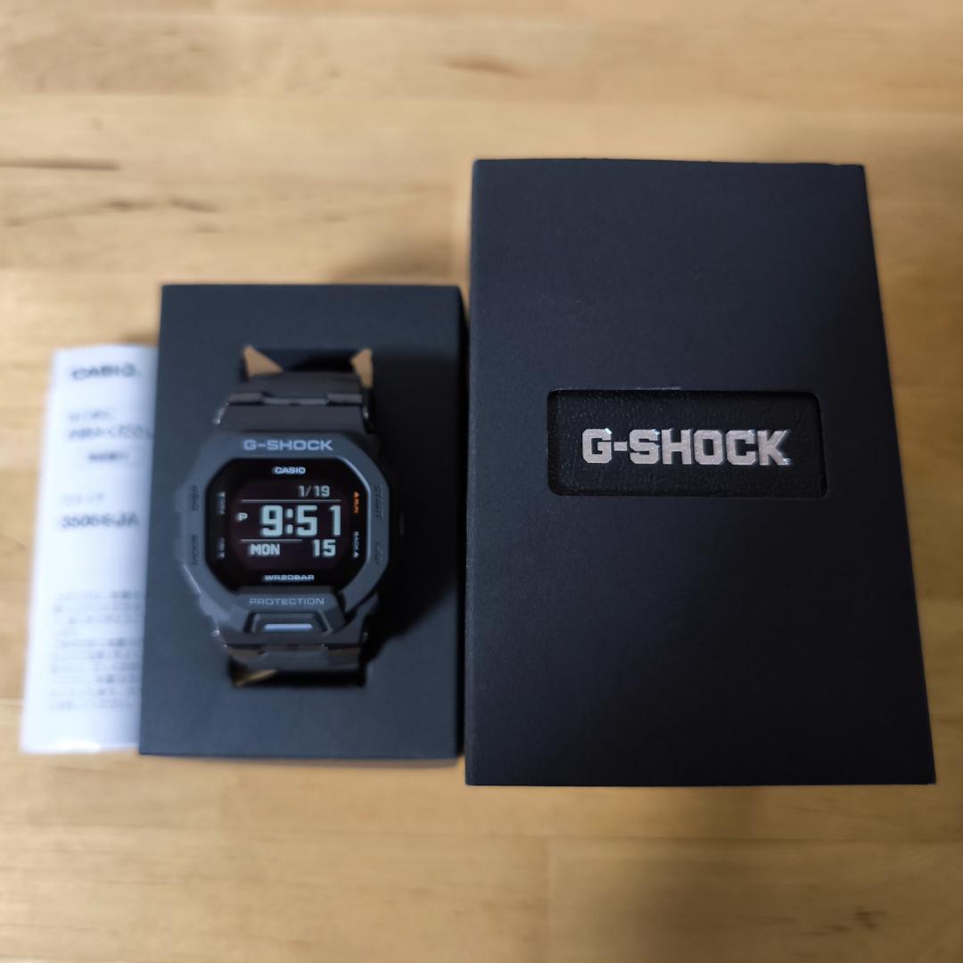 CASIO G-SHOCK GBD-200-1JF カシオ 樹脂バンド 20気圧 Casio G-shock GBD-200-1A1JFG-SQUAD digital bluetooth resin strap