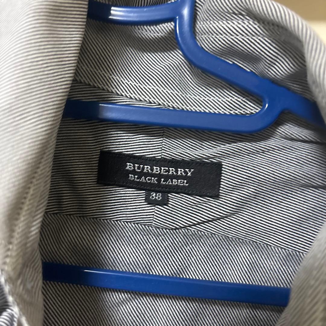 Burberry Black Label 長袖シャツ 38サイズ グレー - メルカリ