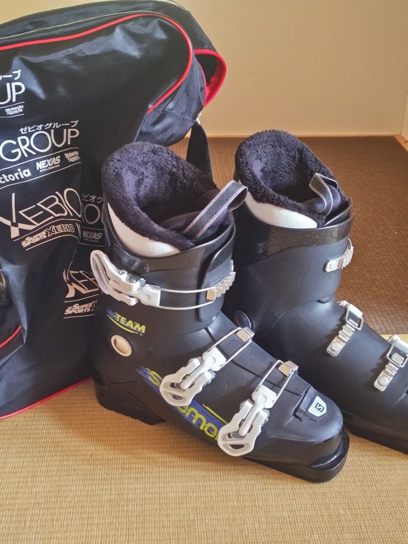 Salomon TEAM スキー用ブーツ　25～25.5 ブーツ袋付き サロモン（SALOMON）（メンズ）スキーブーツ 25 S/PRO SUPRA X100G