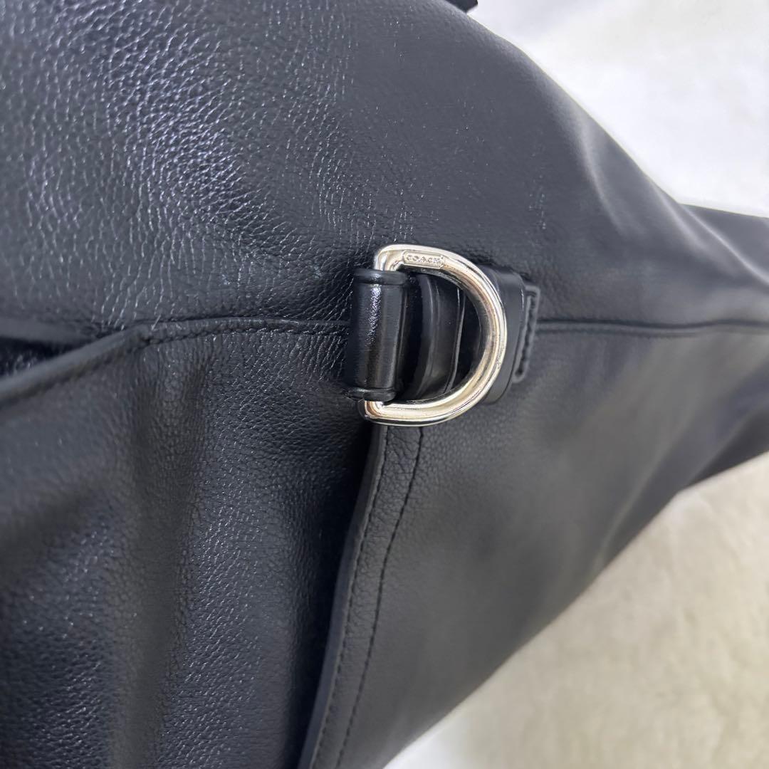 未使用級】コーチ トンプソン トートバッグ 牛革 スパイロレザー 70493