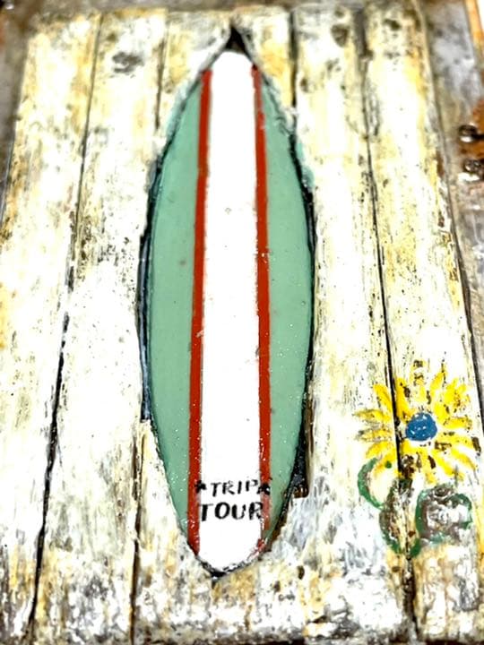 古材風サビ塗装サーフ&シャビーフラワースマホケースiPhone.Android