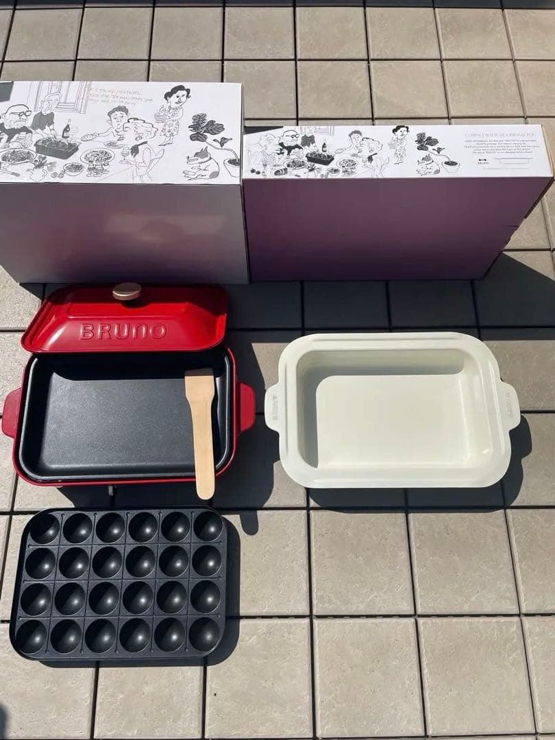 Bruno コンパクトホットプレート 赤 Amazon | BRUNO コンパクトホットプレート レッド BOE021-RD | BRUNO