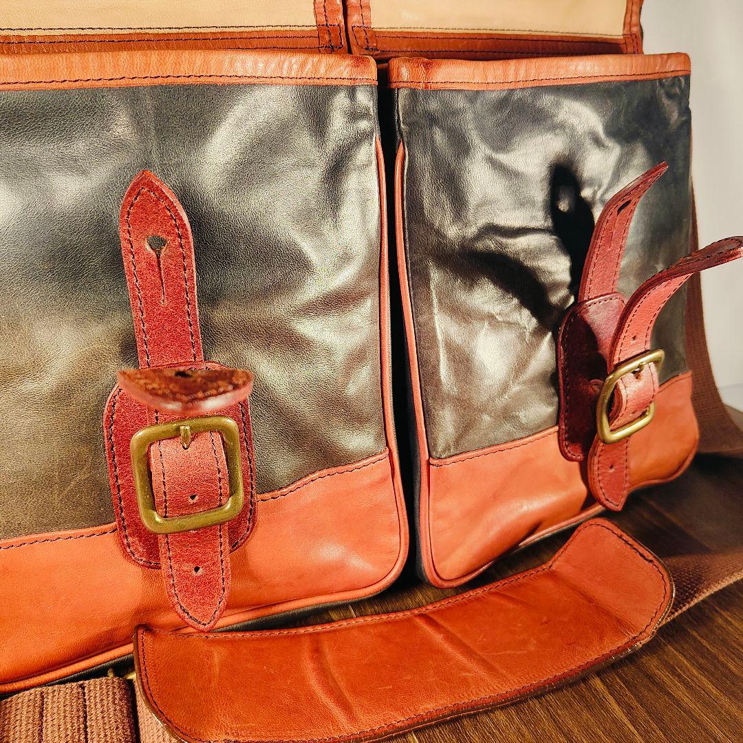 極艶コードバン×ホースハイド】総馬革高級ビジネスバッグ 2way 日本製