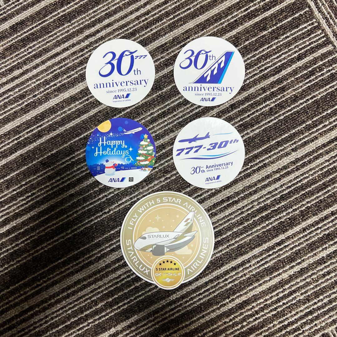 非売品】ANA 777-30周年記念ステッカー全種、ANAクリスマス仕様 - メルカリ