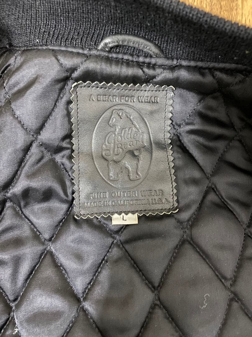 USA製 ゴールデンベア別注ARLEN NESS スタジャン ブラック