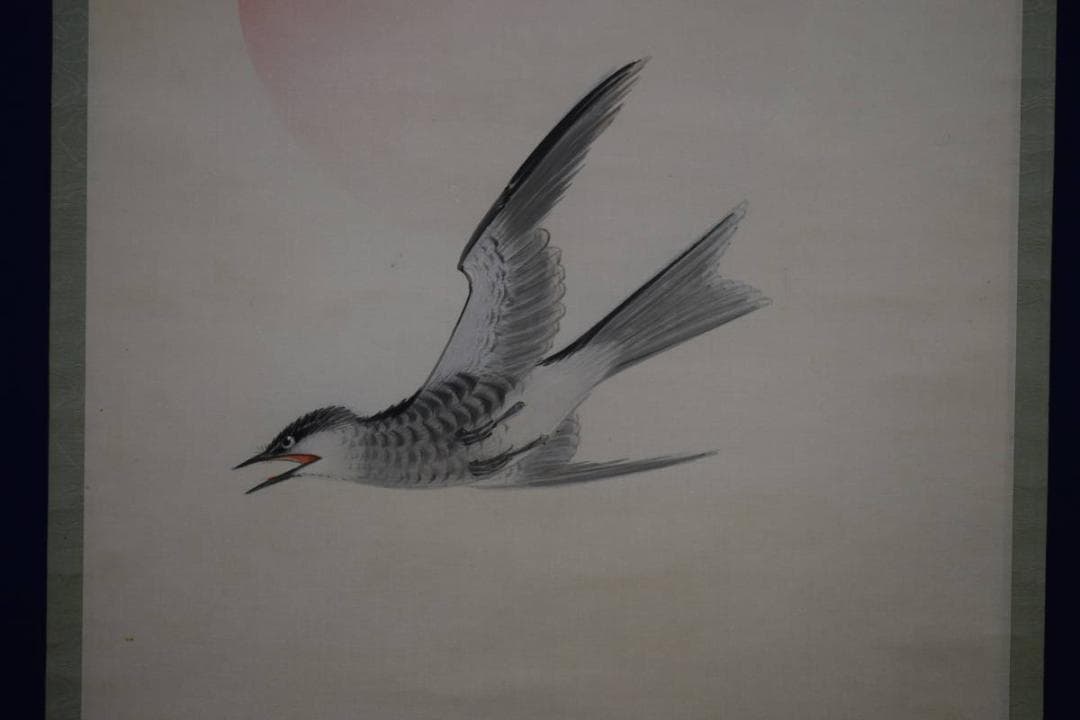 真作/弓家恒畝/杜鵑図/ホトトギス図/絹表装/布袋屋掛軸HH-243 鹿ほととぎす図屏風 文化遺産オンライン